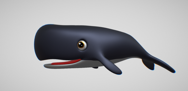 whale 3D Model .c4d .max .obj .3ds .fbx .stl .blend 