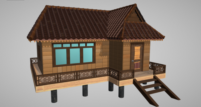 house Modèle 3D .c4d .max .obj .3ds .fbx .stl .blend 