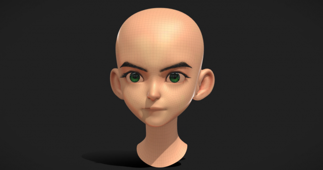 Face Base Modello 3D .c4d .max .obj .3ds .fbx .stl .blend 