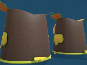 Owl cartoon 3D Model