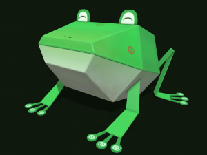 Frog cartoon 3D-Modell