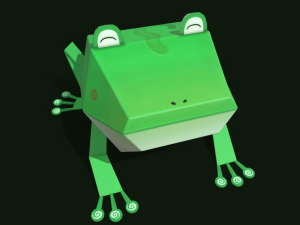 Frog cartoon 3D मॉडल