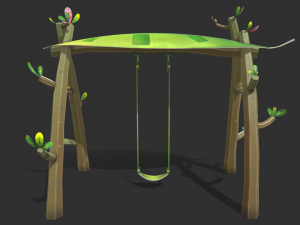 Swing cartoon 3D 模型
