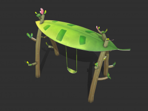 Swing cartoon Modelo 3D