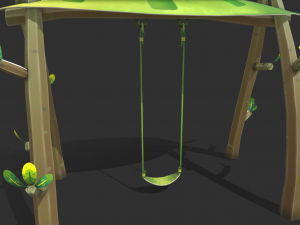 Swing cartoon Modelo 3D