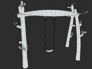 Swing cartoon Modelo 3D