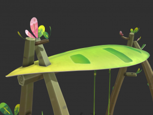 Swing cartoon Modelo 3D