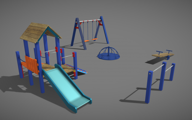 Playground 3D Model .c4d .max .obj .3ds .fbx .stl .blend 