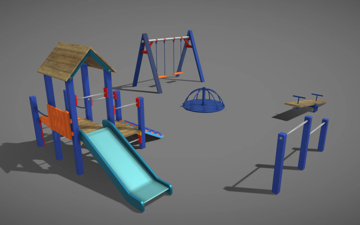 Playground 3D Model .c4d .max .obj .3ds .fbx .stl .blend 