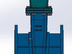 gate valve dn 200 3D Model
