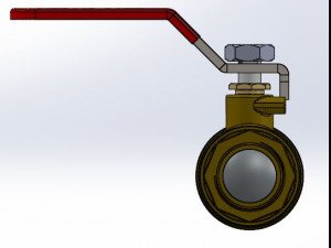 ball valve 3-4 3D Model