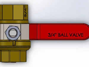 ball valve 3-4 3D Model