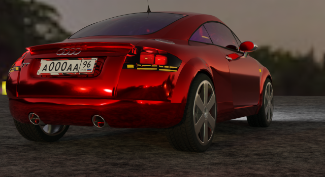 audi tt 3D Model .c4d .max .obj .3ds .fbx .stl .blend