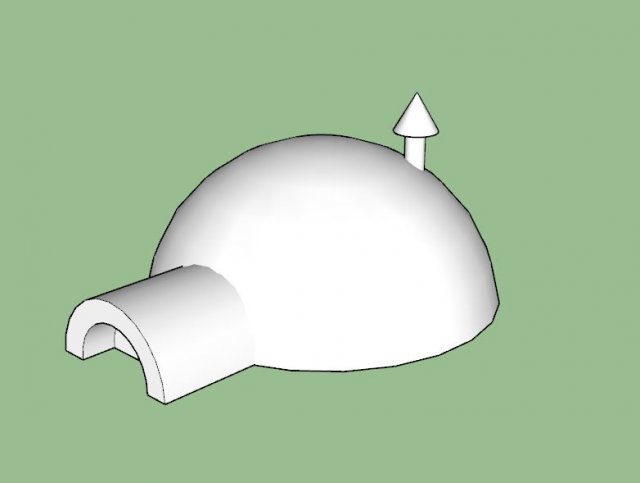 igloo type 1 printable 3d print model Modelo de impresión 3D .c4d .max .obj .3ds .fbx .stl .blend 