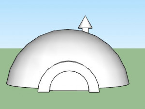 igloo type 1 printable 3d print model Modelo de impresión 3D