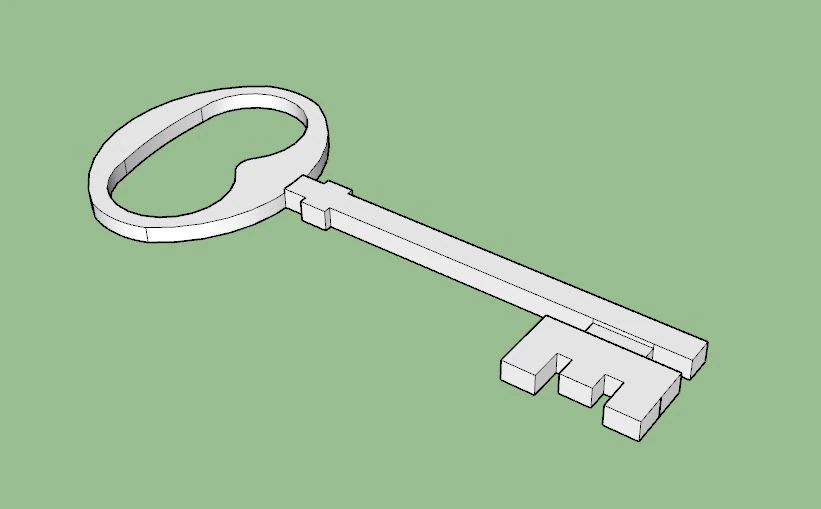 key type 1 printable 3d print model 3D Print Model .c4d .max .obj .3ds .fbx .stl .blend 