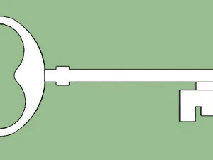 key type 1 printable 3d print model 3D Print Model