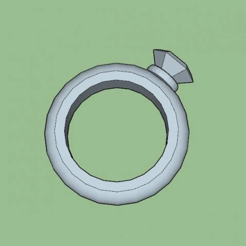 modello di stampa 3D stampabile di tipo anello 1 Modello di stampa 3D .c4d .max .obj .3ds .fbx .stl .blend