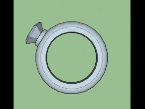 modello di stampa 3D stampabile di tipo anello 1 Modello di stampa 3D