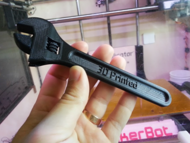 fully assembled 3d printable wrench 3d printing 3D printmodel .c4d .max .obj .3ds .fbx .stl .blend 