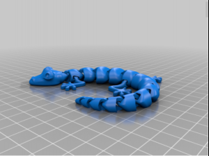 articulated lizard v2 3d printing 3D 打印模型