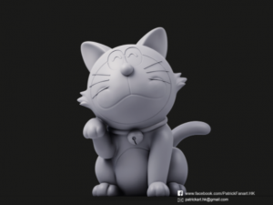 doraemon lucky cat 3d printing Model Cetak 3D