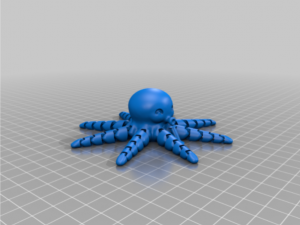 cute mini octopus 3d printing 3D 打印模型