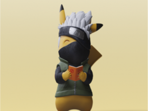 pikachu x kakashi pokemonnaruto 3d printing 3D Print Model
