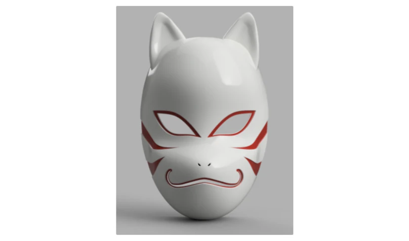kakashi anbu mask naruto 3D Print Model .c4d .max .obj .3ds .fbx .stl .blend
