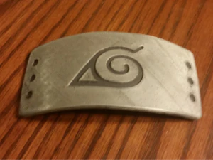 naruto konoha yaprak sa&ccedil; bandı - cosplay 3D Baskı Modeli