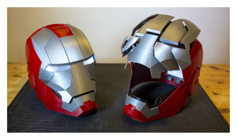 iron man mk5 helmet 3D Print Model .c4d .max .obj .3ds .fbx .stl .blend 