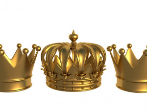 gold crown Model 3D