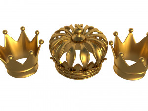 gold crown 3D Model