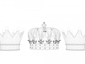 gold crown 3D Model