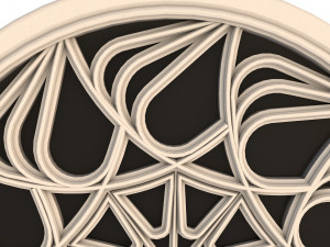 elegant gothic rose window 3D मॉडल