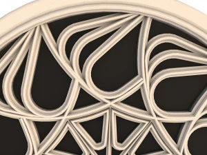elegant gothic rose window 3D Model