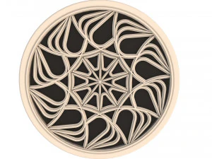 elegant gothic rose window 3D Model