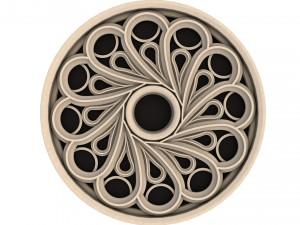 elegant gothic rose window 3D मॉडल