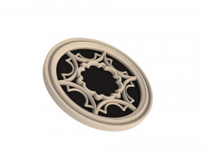 elegant gothic rose window 3D मॉडल