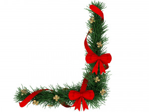 christmas wreath Model 3D