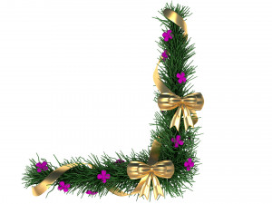 christmas wreath Model 3D