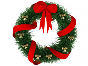 christmas wreath Model 3D