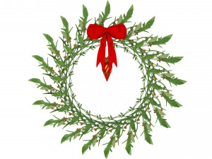 christmas wreath Model 3D