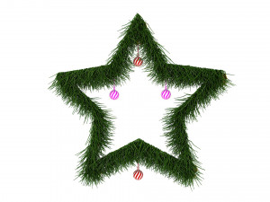 christmas wreath Model 3D