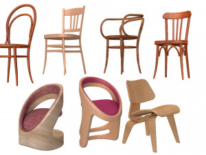 chair collection 3Dモデル