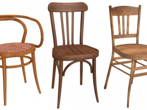 chair collection 3D Model