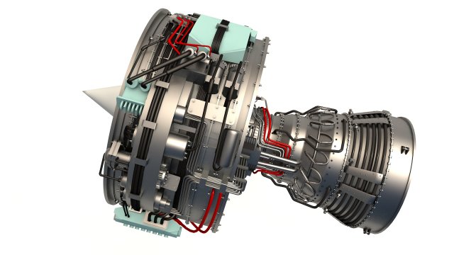 aircraft engine 3D मॉडल .c4d .max .obj .3ds .fbx .stl .blend 
