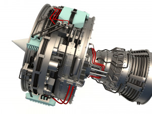 aircraft engine 3Dモデル