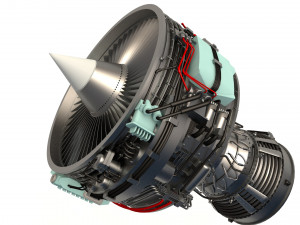 aircraft engine 3D मॉडल
