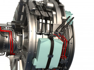 aircraft engine 3D मॉडल